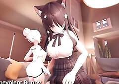 Growth treats (Giantess growth animation)