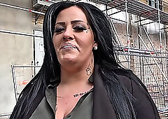 GERMAN SCOUT - Fat Teen Ashley Rough Fuck at Street Casting