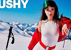 Beautiful big-boobed doll Liya Silver nicely fucked in her tight anal hole