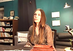 Crazy hottie with an innocent look nicely fucked from behind