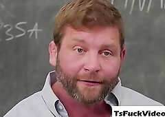 shemale Milli Quinzel sucks professors dick 031921 8729