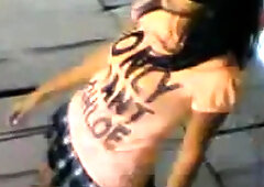 Indonesian Babe's Striptease