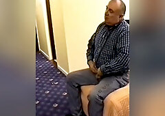 grandpa stroke and cum in hotel room