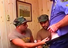 Commanding Officer Catches Two Army Studs In The Act And Joins The Fun