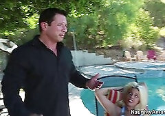 Britney Amber can't get enough of that big juicy dick in her mouth