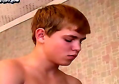 18 Year Old Blond Twink Handjob and Cumshot