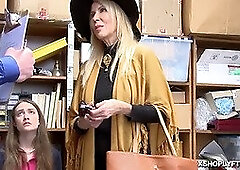 Samantha Hayes ride the lp officers boner