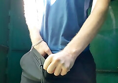 The man completed in his own foreskin