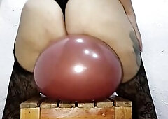 It feels so admirable to use my buttocks and my butt to spend an afternoon with balloons—I put on my most good underware, the kind that shows off an