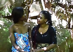 African slut analyzed by her ebony GF