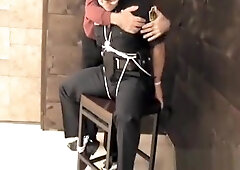 chair tied cop stripped 1