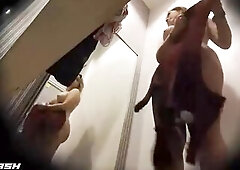 Large Booty Woman In the changing room