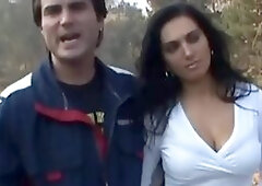 Busty speculum babe spreading pussy and teasing big boobs