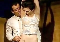 Big breasted bondage chick craves for dick after toying BDSM