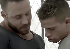 Two horny dudes Brent and Logan enjoy in rough anal sex