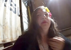 Kinky senior sissy Jonasben is manwhoring at the truck stop hoping for success