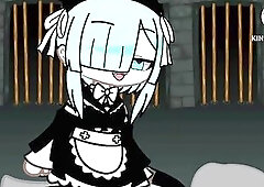 Rem from rezero in gacha club anime