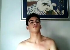 Greek Cute Boy,Round Hairy Ass And Smooth Nice Cock On Cam