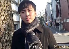 Homosexual Japanese Solo Wanking