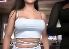 Amateur Big Titted Brunette Get Fucked On The Couch