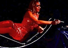 Hot blonde slut in red lingerie gets screwed hard from behind