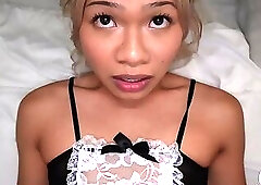 Brand New Asian Femboy Maid Lauren Carter Gets Full Nelson Fuck