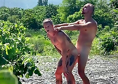 I shag on a public beach and nutting two times