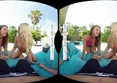 Get the best of both worlds with Abigail Mac & Alexis Monroe all over your cock