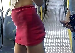 Student Being in the City Bus