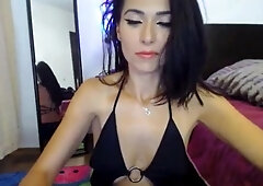 Slim camgirl show