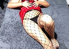 Steamy cougar stepmom Josyandhot shows off her assets while I record her