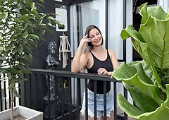 I Seduce My Married Neighbor And Invite Him Over To My House While My Cuckold Husband Is Away, He Fucks My Hairy Pussy! Liatovar