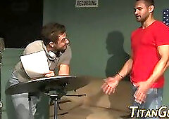 Undies hunk sucking cock