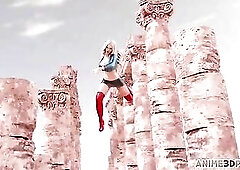 Futanari Supergirl screwing wonderwoman's CG booty!!