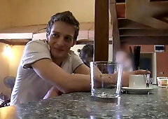 Twink sucks cock, gets fucked in the butt, takes a facial