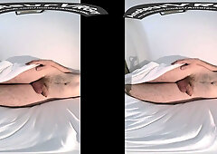 [VR] Undirected Bulge, Good-Sized Uncircumcised Dick Gets Larger in Couch