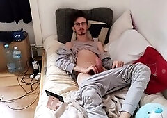 Cum-shot, watching porn, jerk off