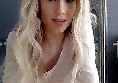 Effeminate sheboy shows how he penetrates anus with sex toy on webcam