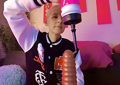 Polish femdom trains sissy in strapon pegging and enema