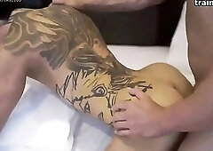 Asian daddy an tattoos