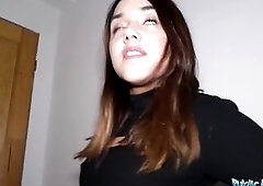 Public Agent Hawt tourist sucks and bangs agents large rod in stairwell