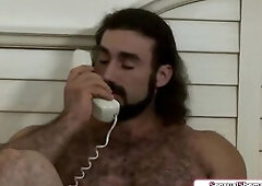 Blond trans Aspen Brooks hears bf talking on the phone with his ex and gets jealous.That Guy kisses her to calm her down and sucks the trannies tiny m