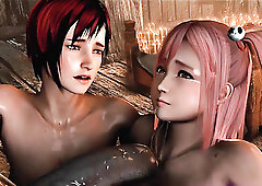 Bitches fucked hard by lots of monsters compilation