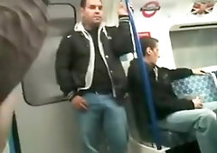 Insane Caught Jerking On The Train