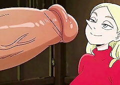 Queen Hilling gets cum on her nose