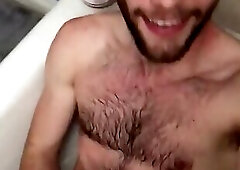 TGM (the sexiest boy in the world!) pisses and cums over himself!
