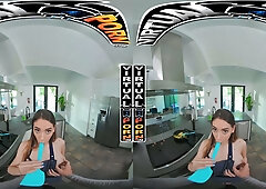 POV: Breakfast time with girlfriend Sera Ryder in the living room