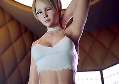 3D visual novel featuring a big-titted mother in a PC porn game