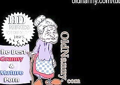 Old granny getting sexually excited in the bath during the time that washing her bushy snatch and playing with a vibrator