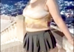 Public flashing, milf, bare